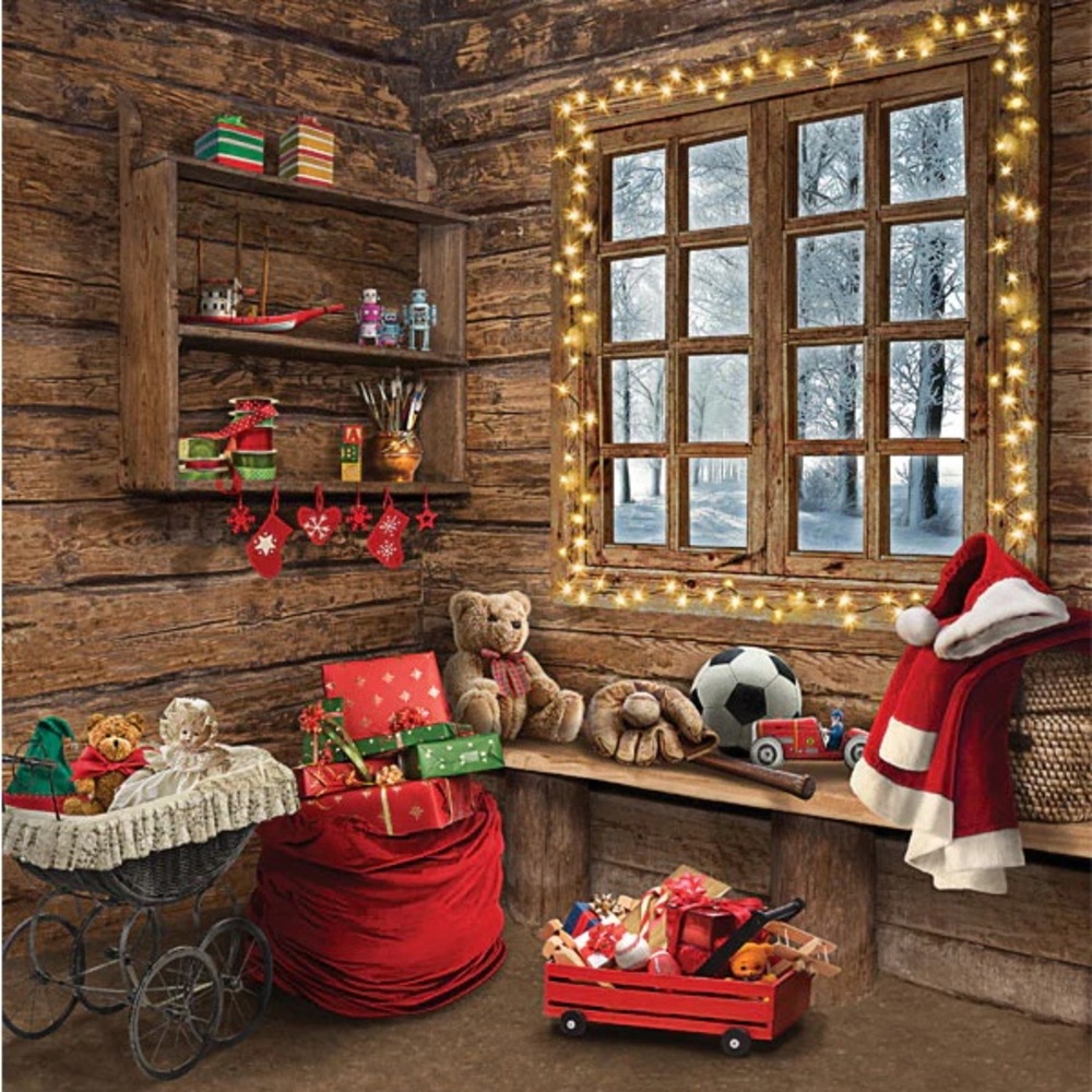 Old Saint Nick 10x10 Backdrop